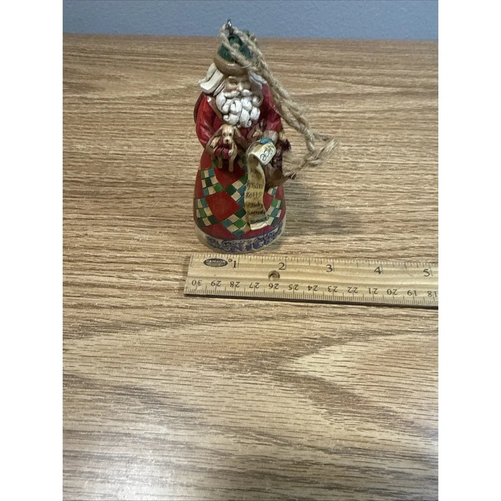 Jim Shore Heartwood Creek He Knows 2006 V4005789 Enesco Naughty‎ Nice